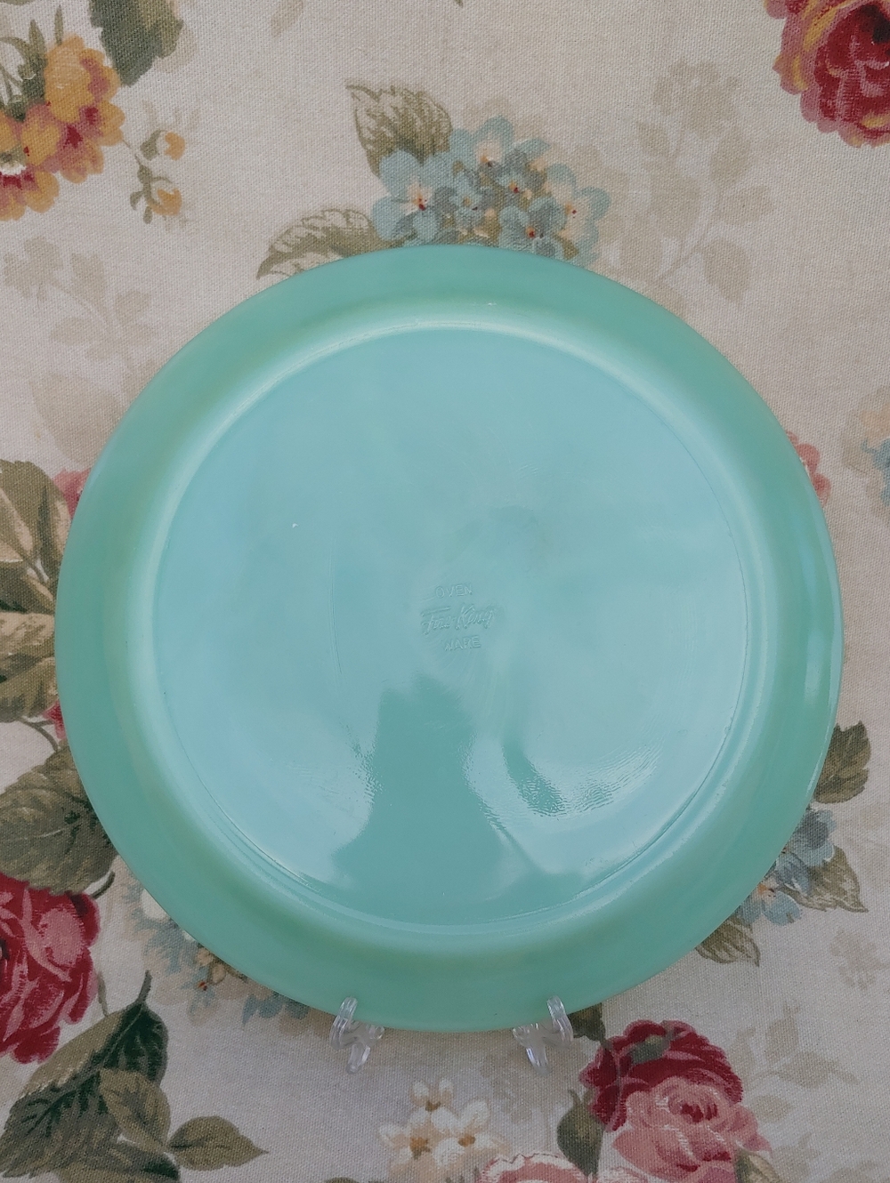 Vintage Fire King Jadeite Restaurant Ware 3 Compartment Grill Diner Plate - Picture 4 of 16
